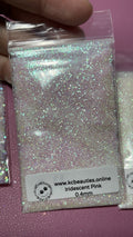 Iridescent White Fine Glitter for Nails Crafts 0.4mm - 1 Oz