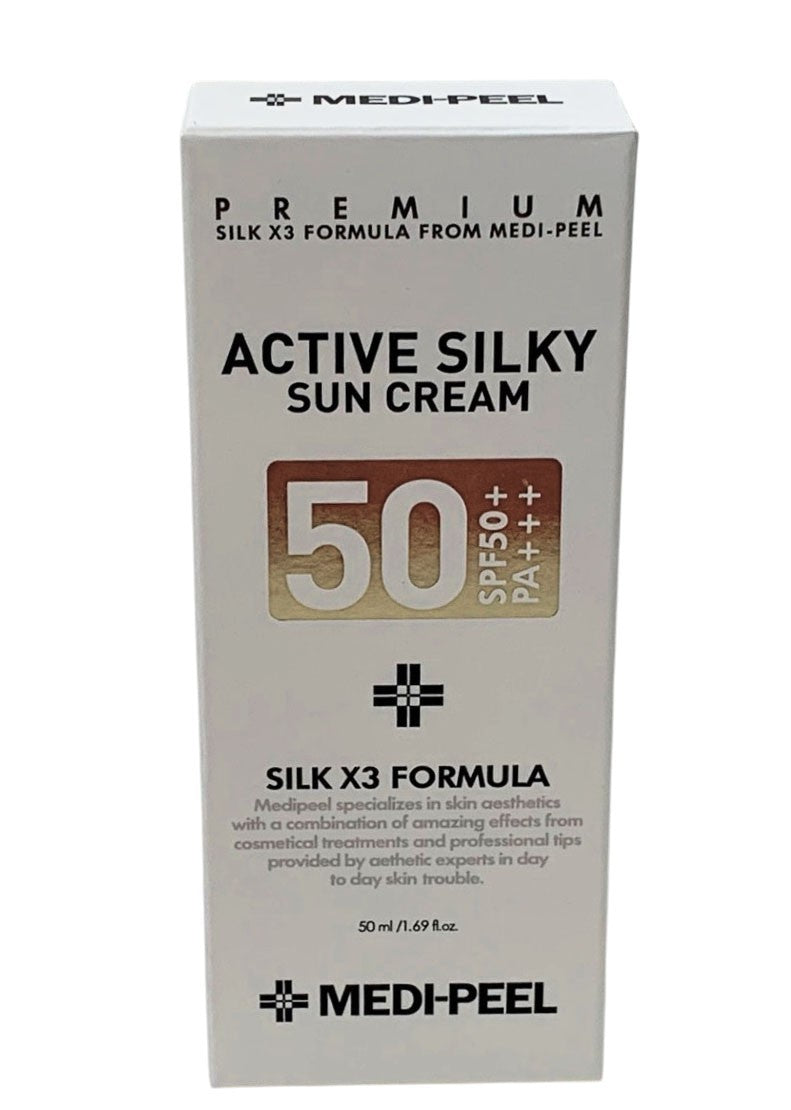 SPF50+ PA+++ Sun Cream with Silky Texture - 50ml, Set of 2