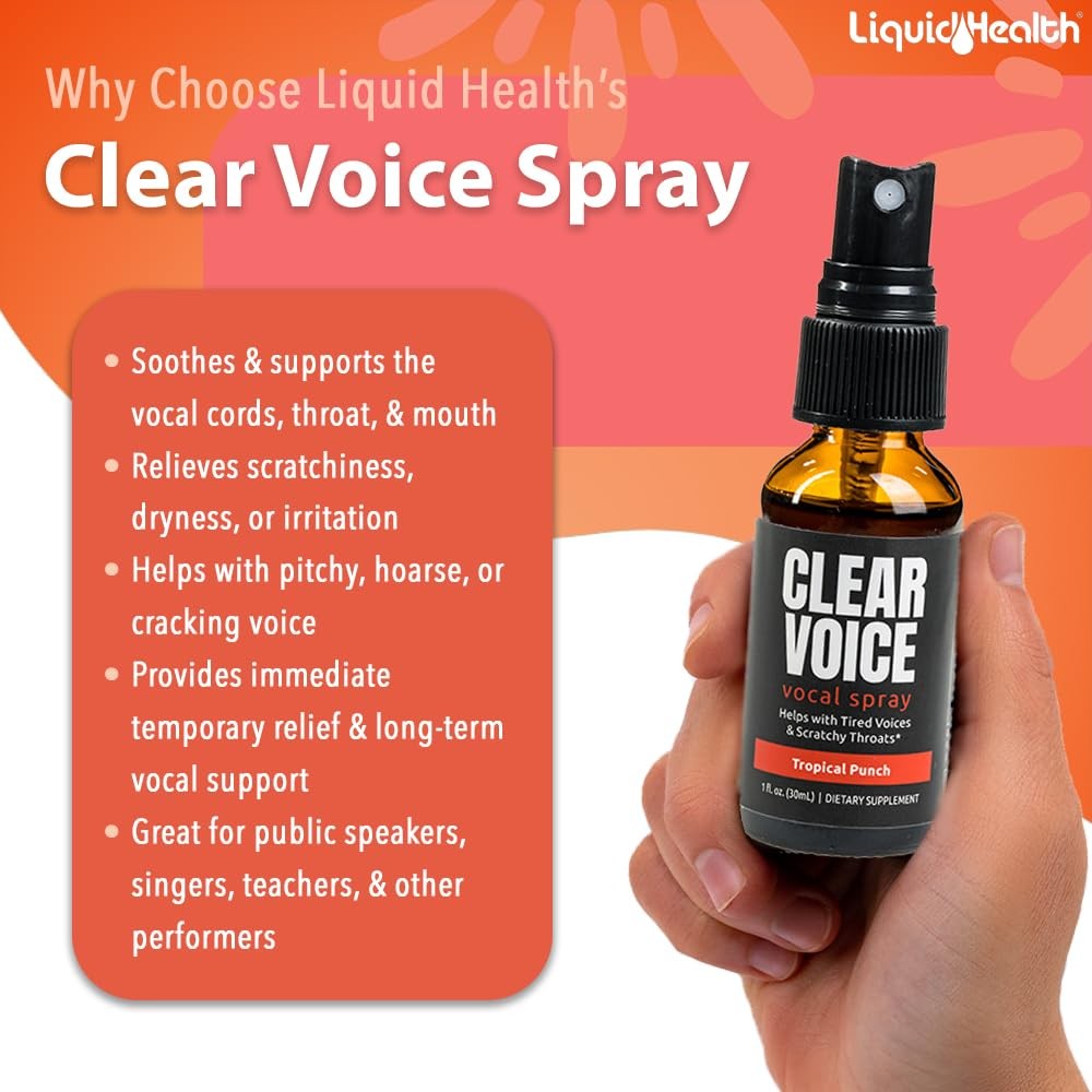 Herbal Vocal Throat Spray for Singers - Soothes Voice & Voice Relief