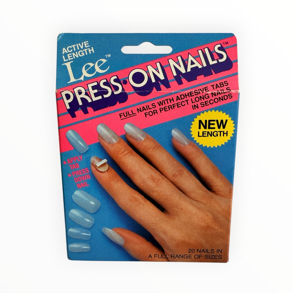 Press On Nails Natural Length 20 Full Set Vintage Sealed - Fake Nails