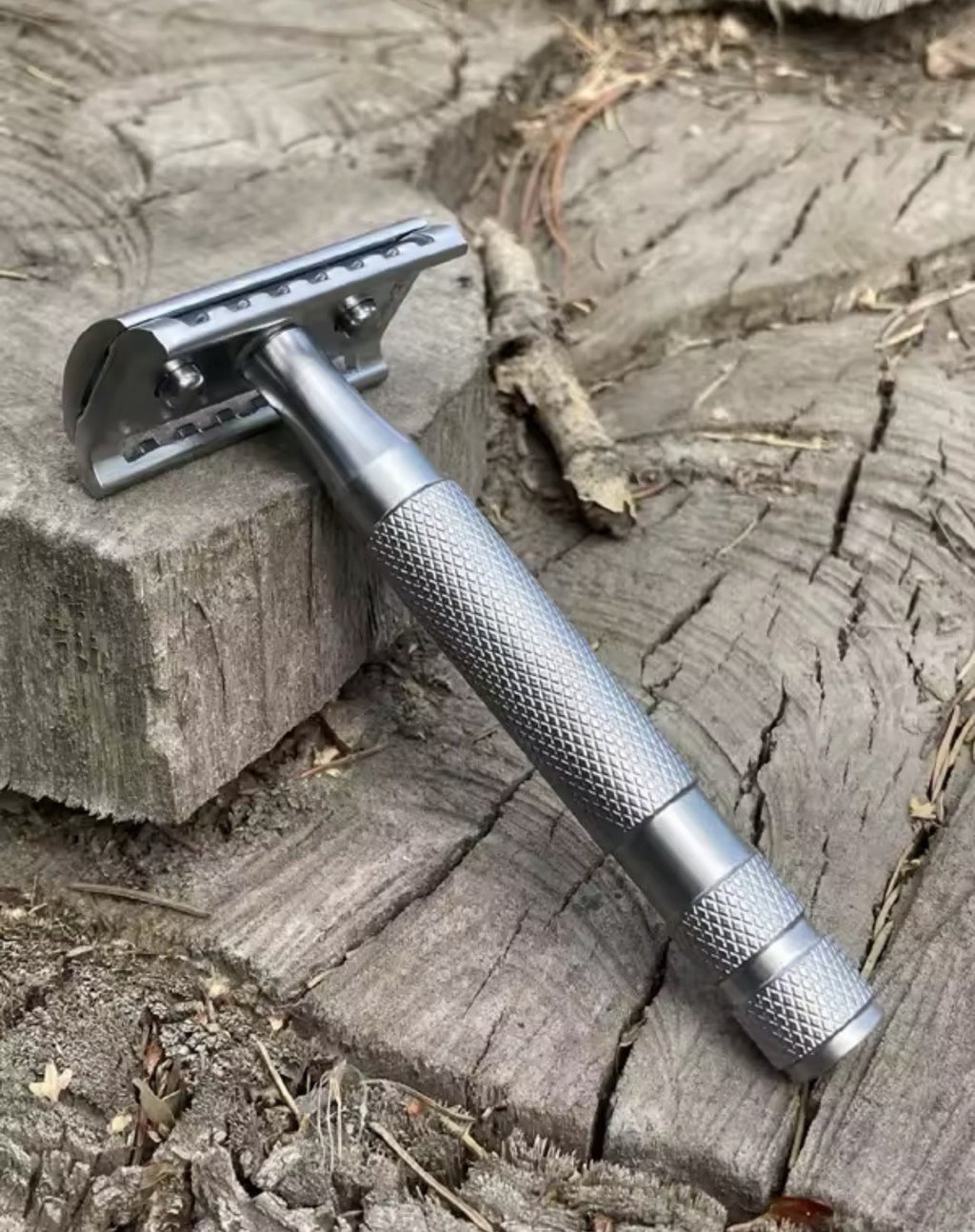 Stainless Steel Double Edge Safety Razor Head for Men - Yaqi Knight Helmet Design