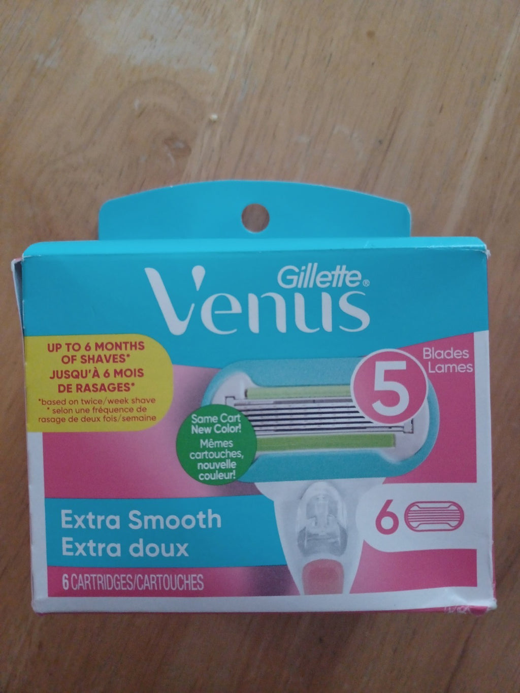 Gillette Venus Extra Smooth Razor Blade Refills - 6 Count for Women