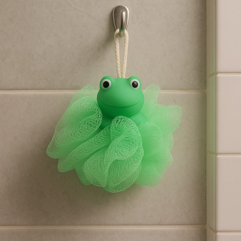Kids Animal Bath Sponge Loofah Set of 4 - Fun Kids Bath Time Accessories