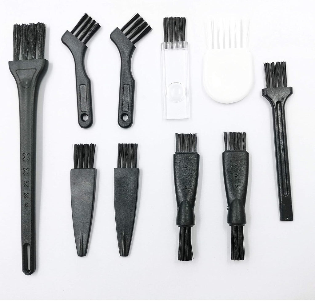 Mini Electric Razor Cleaning Brush Set - 10 Pcs for Shavers & Clippers