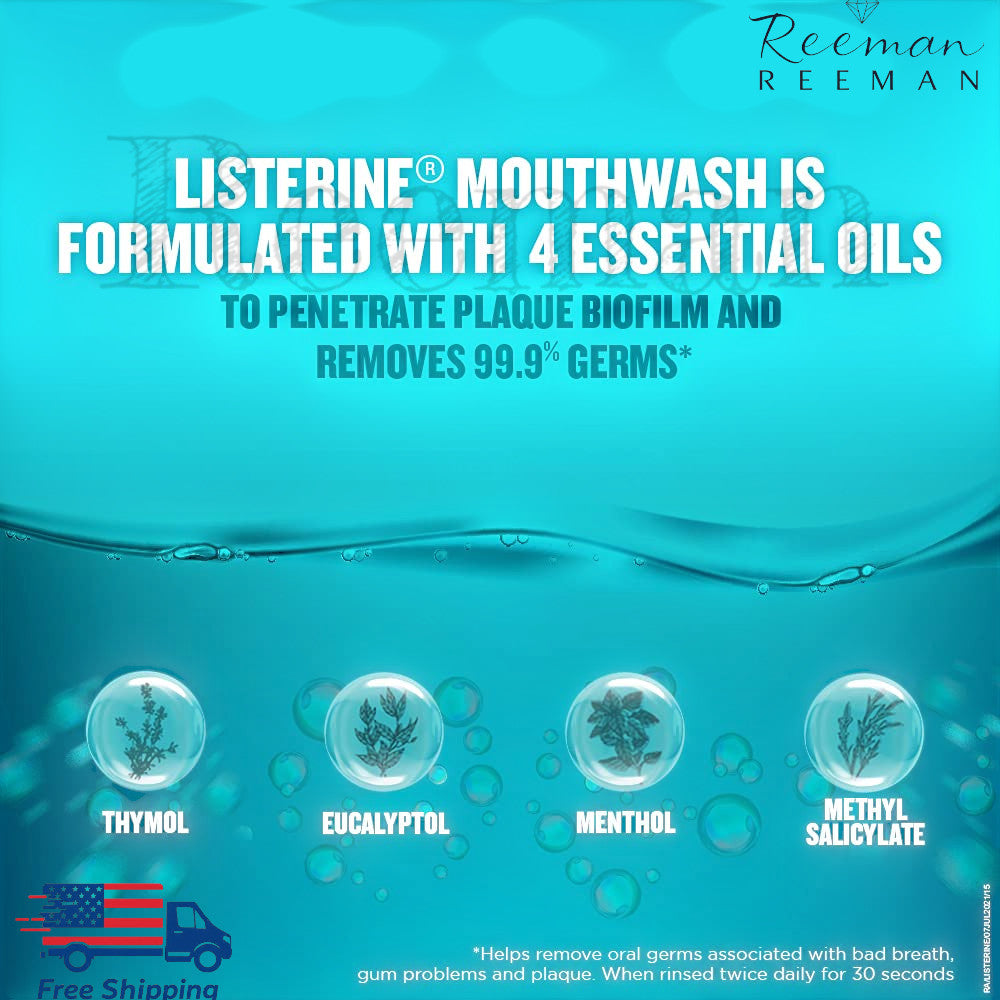 Mouthwash Pack of 3 - Fresh Breath, Oral Hygiene, Antiseptic 250ml