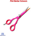Professional Hairdressing Scissors 4.5 Inch Barber Salon Cutting Shears Pink CE Certified