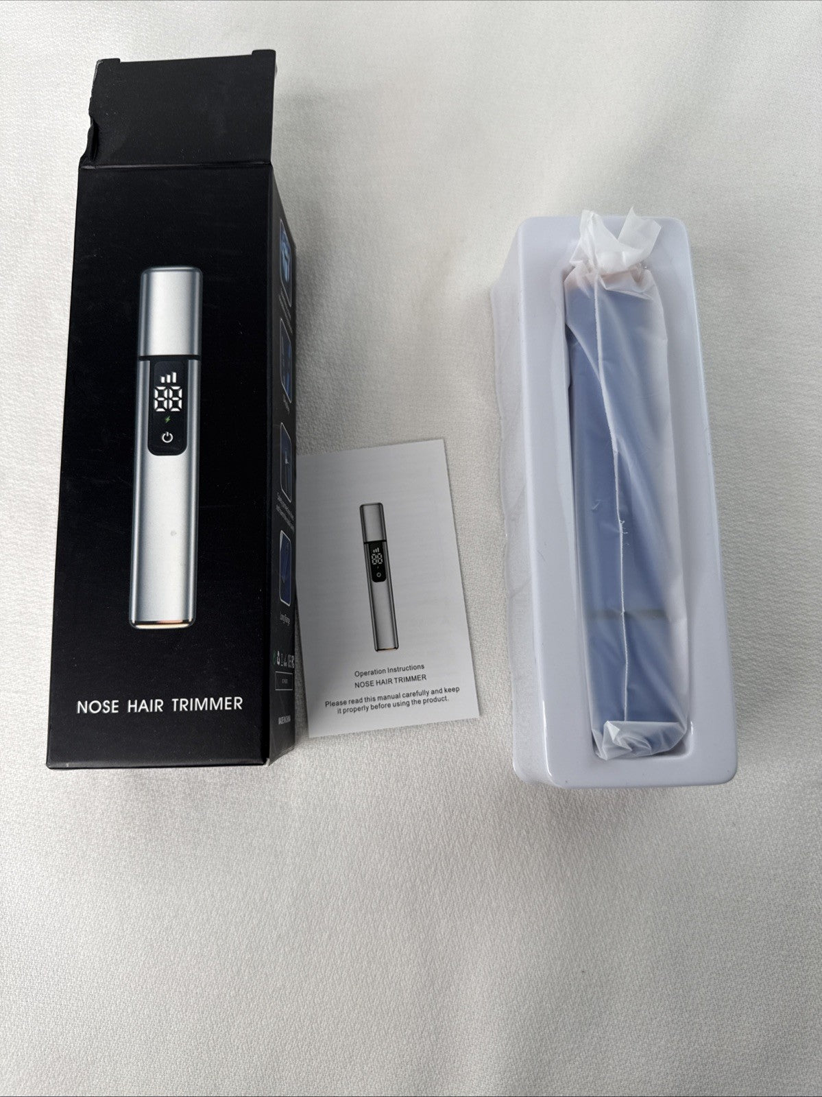 Rechargeable Ear and Nose Hair Trimmer with Type C Charging