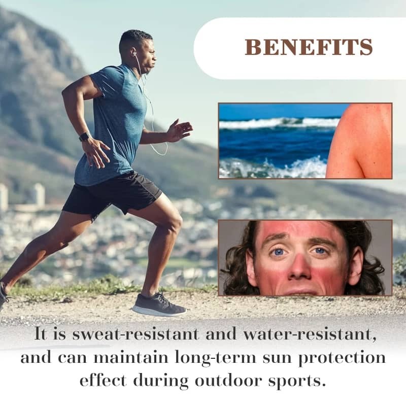 Men's SPF50+ Sunscreen Cream Outdoor Moisturizer Sunblock UV Protection