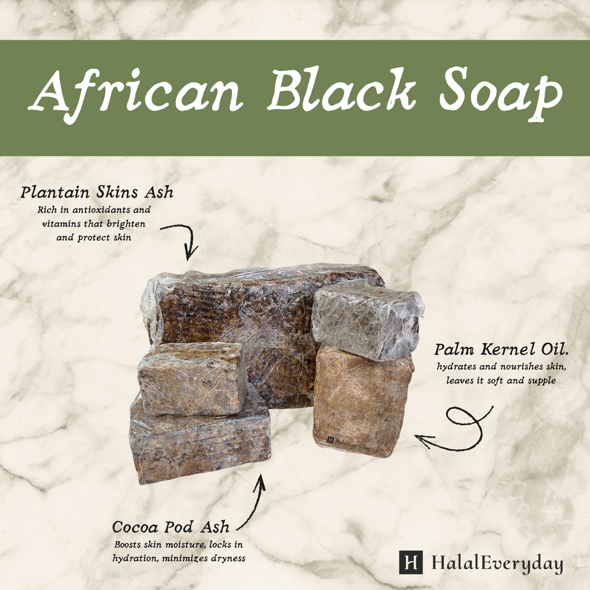 African Black Soap Liquid Unscented Organic Face & Body Wash - Raw & Natural