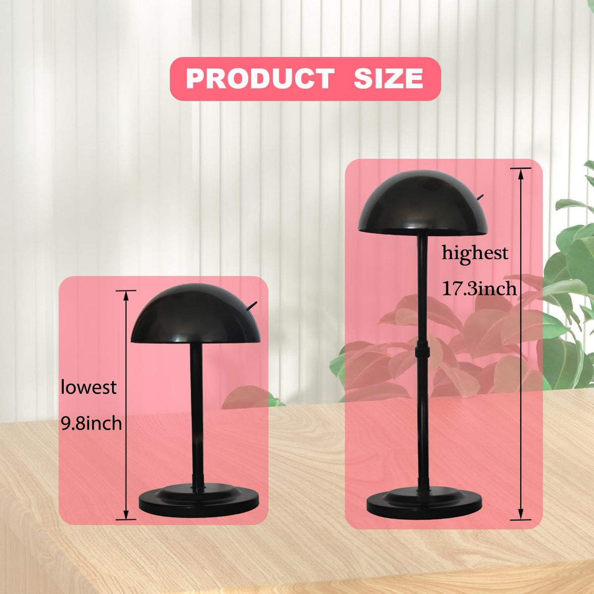 Adjustable Plastic Wig Stand Mannequin Head for Styling & Display