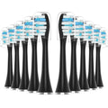 Replacement Sonic Toothbrush Heads 10 Pack for AquaSonic Black Series