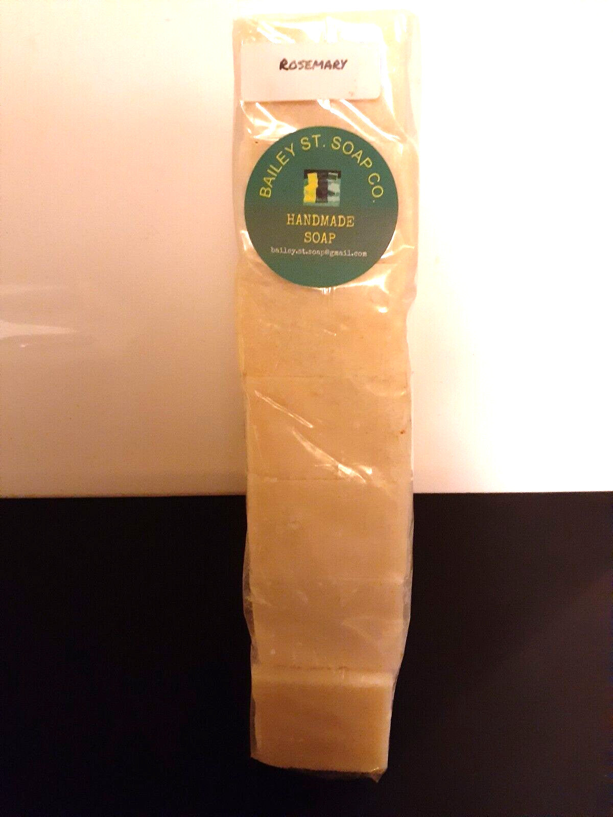Rosemary Handmade Soap Loaf - 7 Precut Bars, Natural Organic Ingredients