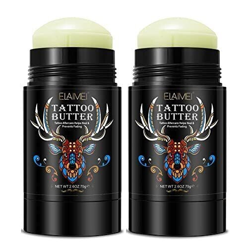 Organic Healing Tattoo Aftercare Butter Balm 2.6 Oz - Pack of 2