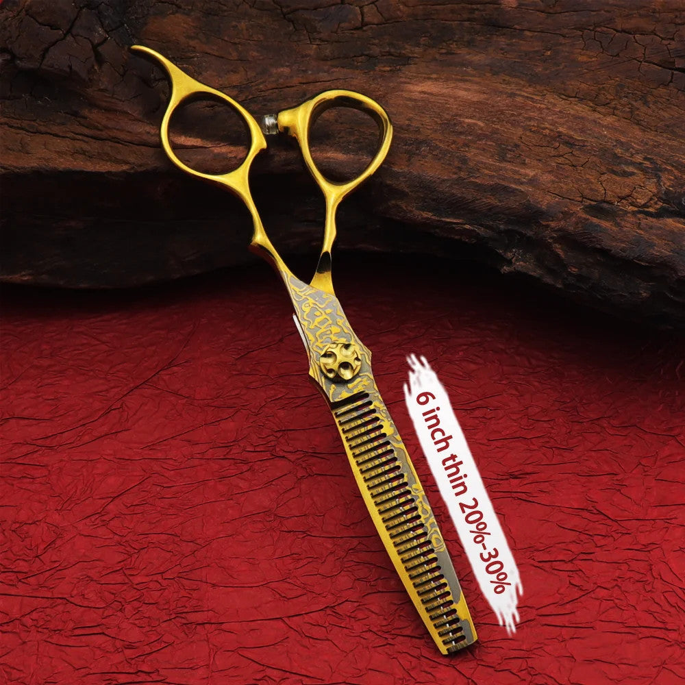 Professional Damascus Hairdressing Thinning & Cutting Scissors 6 Inch