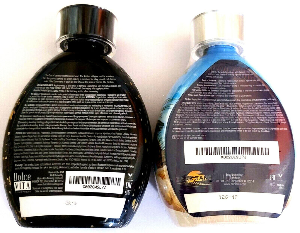 Darktans Double Dark Bronzer & Tanning Lotion Accelerator Set 13.5 oz