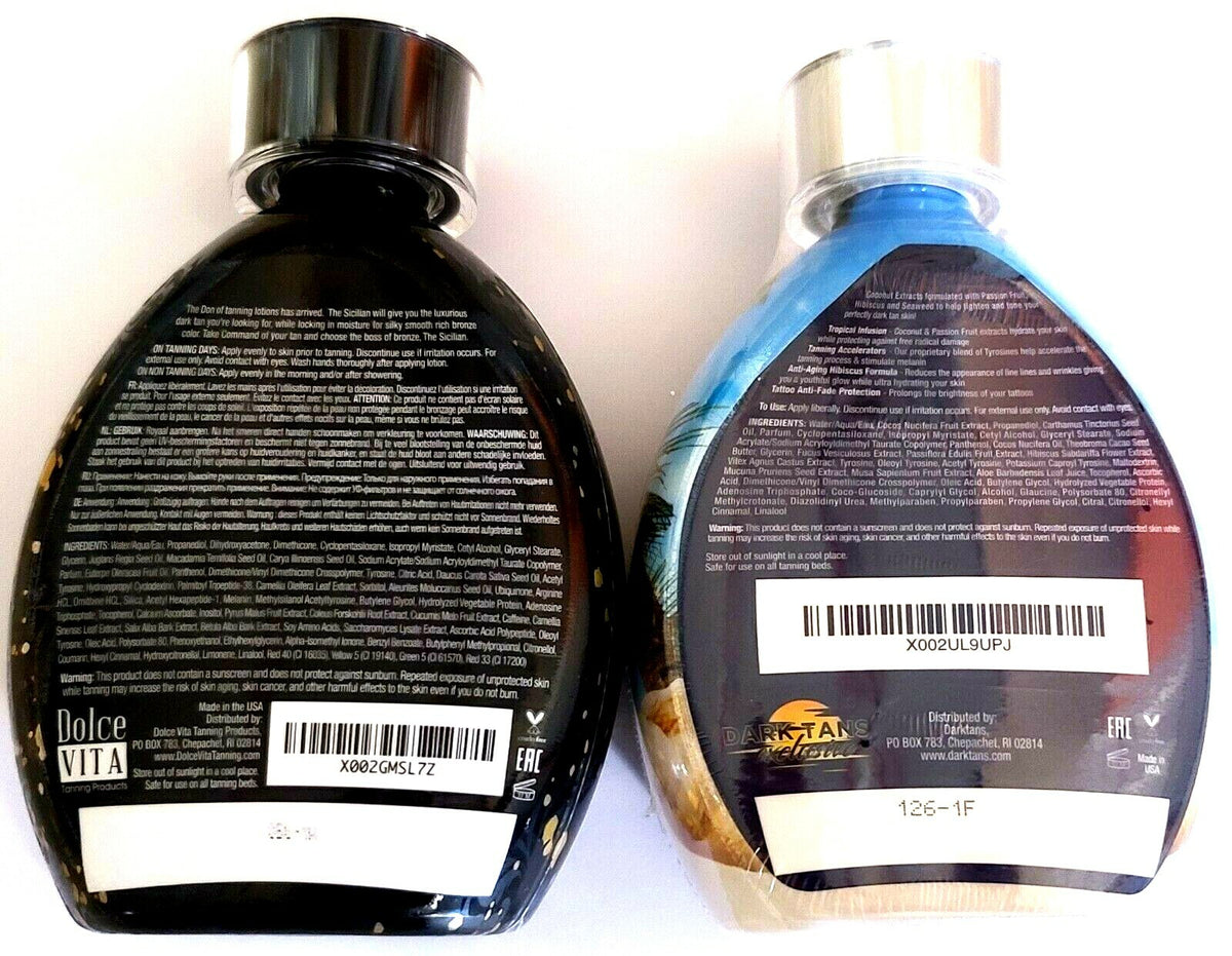 Darktans Double Dark Bronzer & Tanning Lotion Accelerator Set 13.5 oz