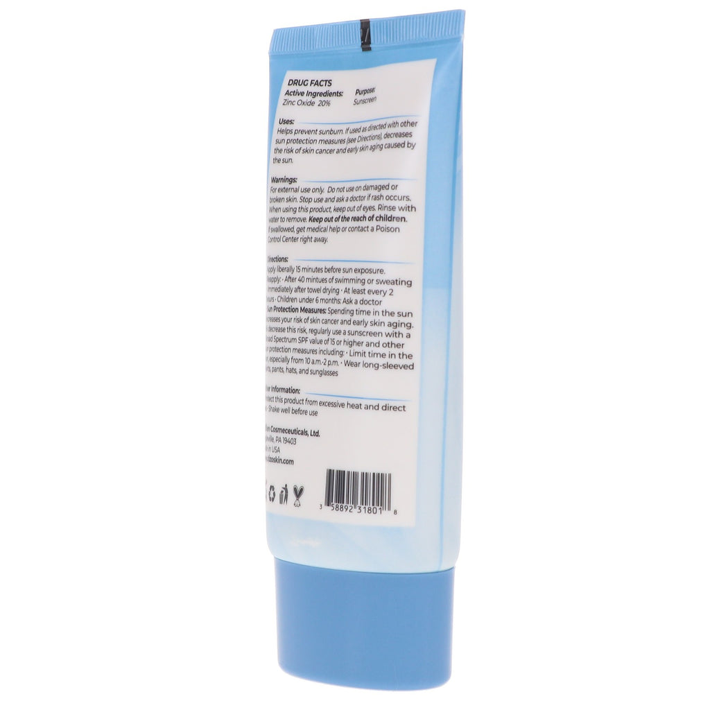 SPF 40 Zinc Sunscreen for Face & Body Non-Tinted with Antioxidants 3.5 oz