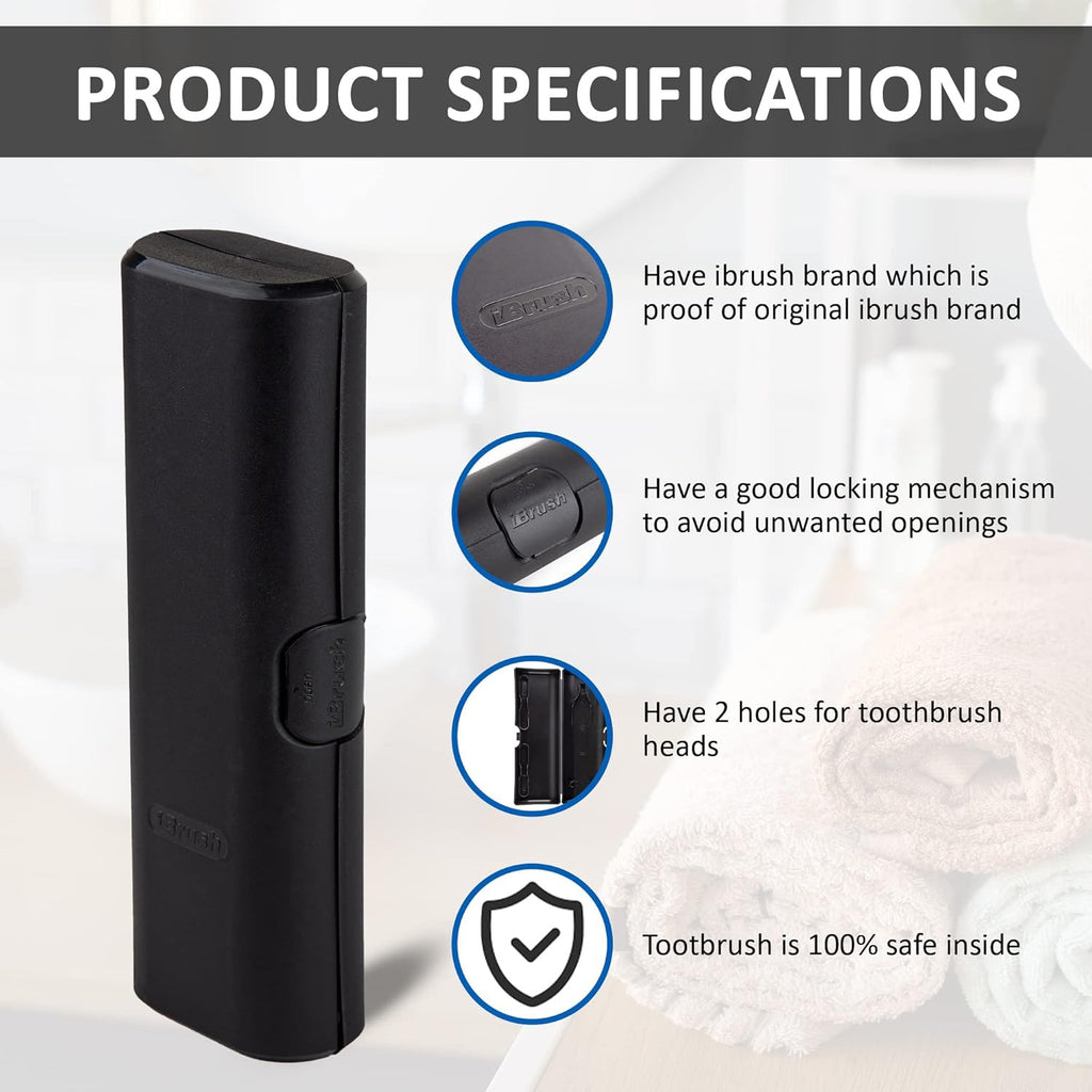 Electric Toothbrush Travel Case Compatible with Oral-B - Hard Shell Organizer