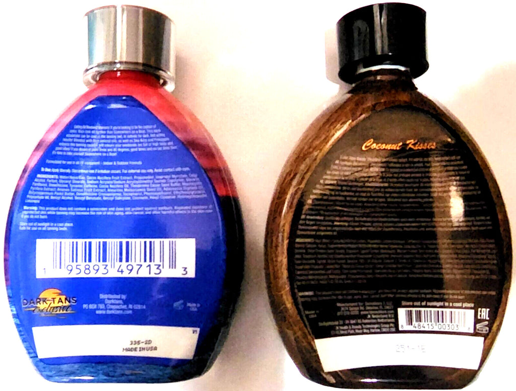 Dark Tanning Lotion with Coconut & Pineapple - Deep Darkening Skin Hydrator for Indoor & Outdoor Use