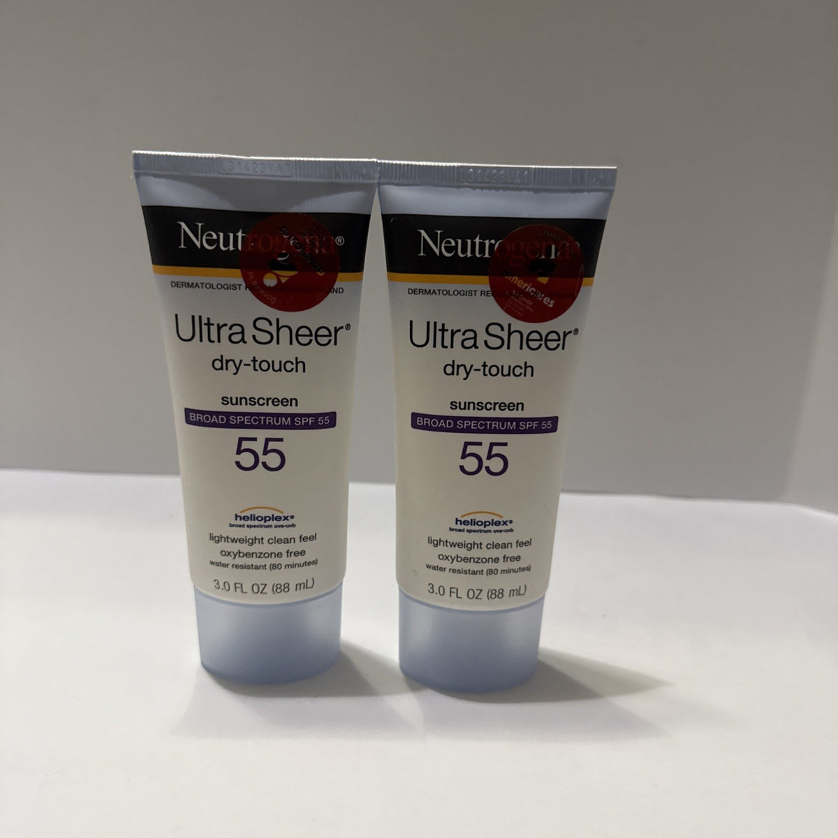 Sunscreen Lotion SPF 55 - 3oz | Pack of 2, Dry Touch, Broad Spectrum