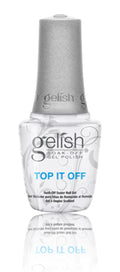 Gelish Top Coat Sealer Gel - Long-Lasting Nail Polish Finish 0.5 oz