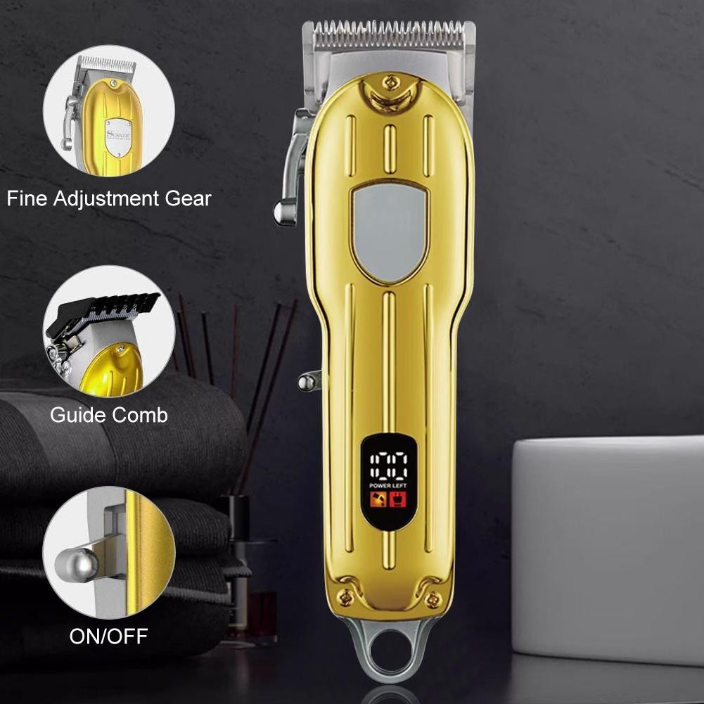 Professional Men’s Hair Clipper & Trimmer Kit - USB Rechargeable Grooming Set