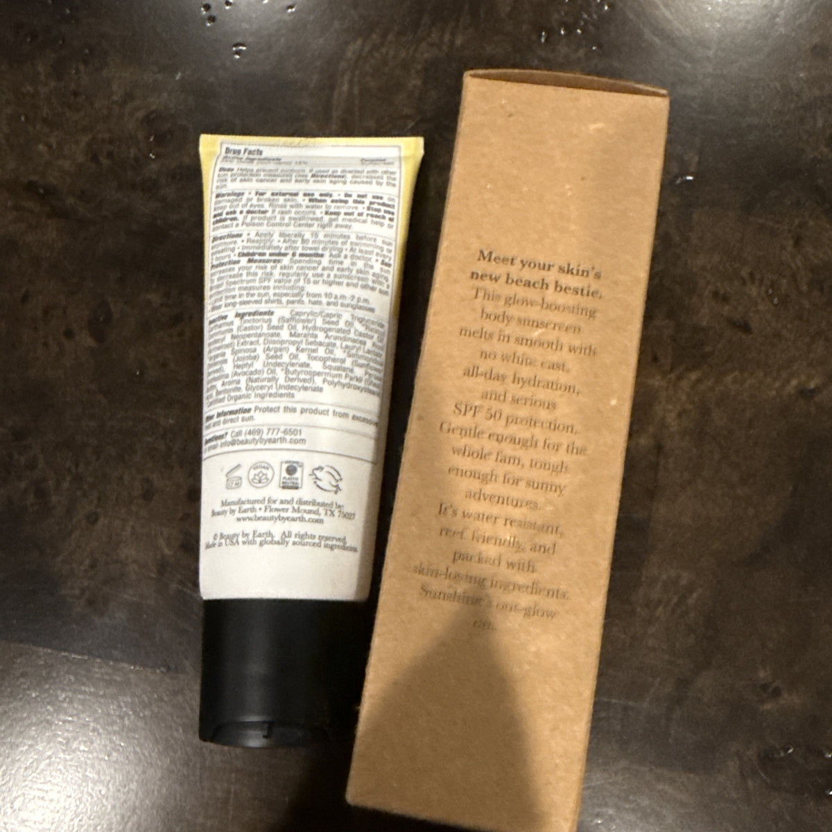Mineral Sunscreen SPF 50 for Body Reef Safe Water Resistant 80 Min - Made in USA