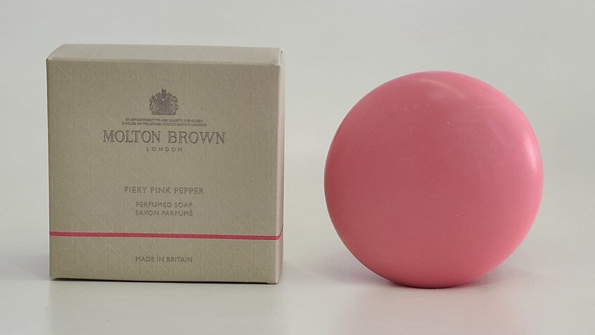 Molton Brown Fiery Pink Pepper Perfumed Bar Soap 5.29 oz - Luxurious Fragrance