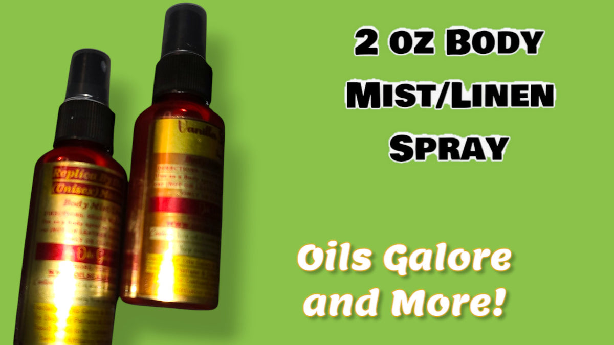 Customizable Long-Lasting Body Mist and Linen Spray Set - 2 oz