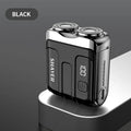 Mini Electric Smart Beard Shaver - Dual Blade, Digital Display, Rechargeable