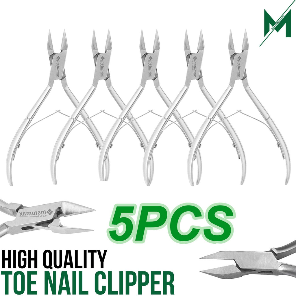 Stainless Steel Toenail Clipper for Thick & Ingrown Nails - Wide Jaw, Professional Grade