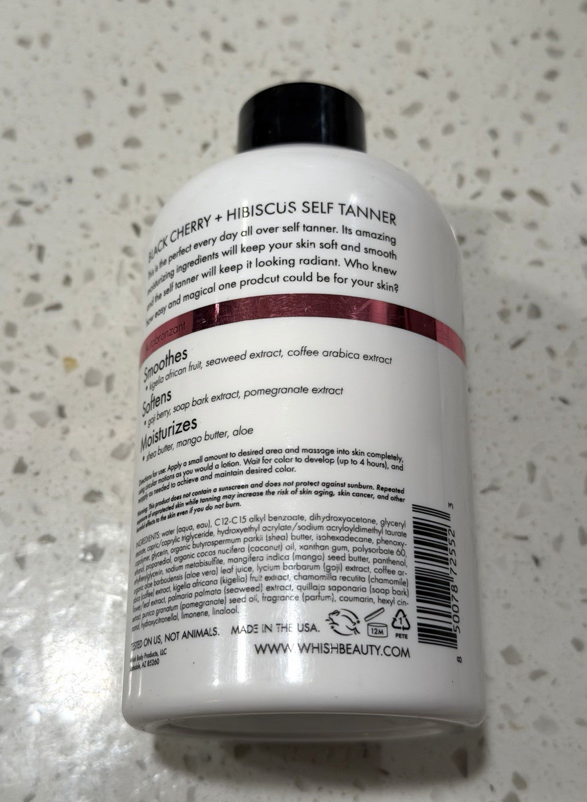 Self Tanner Black Cherry Hibiscus - 13 oz Glowing Skin Coverage