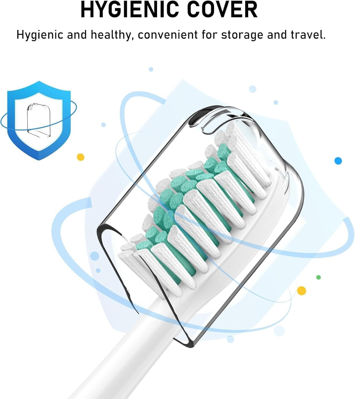 Philips Sonicare Replacement Brush Heads - 4 Pack Soft Bristles for Deep Cleaning