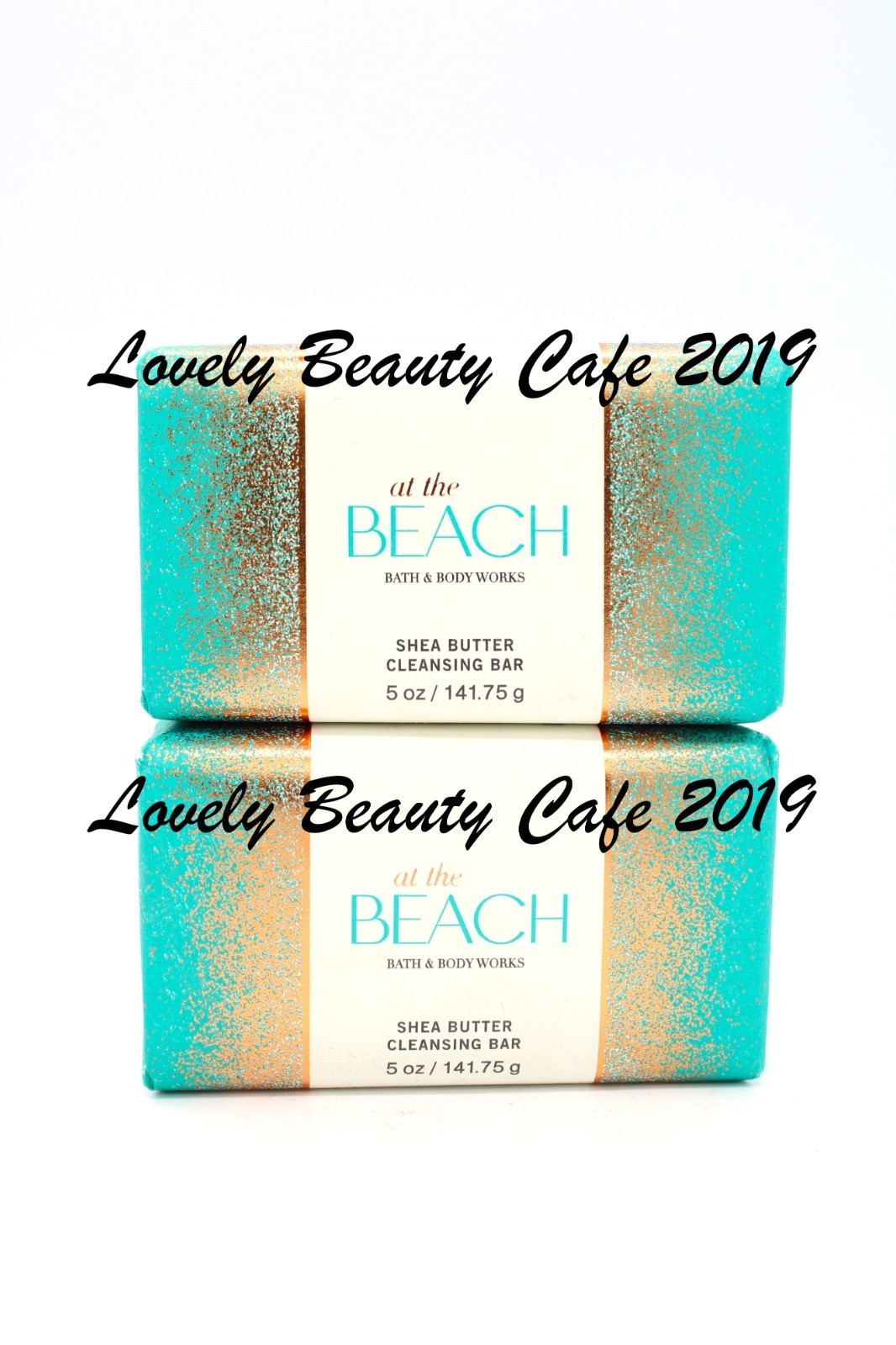 Shea Butter Cleansing Bar Soap 2 Pack - At The Beach Fragrance, Moisturizing