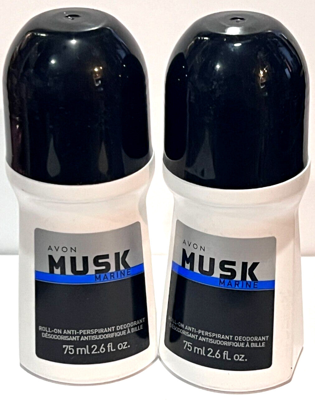 AVON Musk Marine Roll-On Deodorant 2.6 Fl Oz - 3 Pack