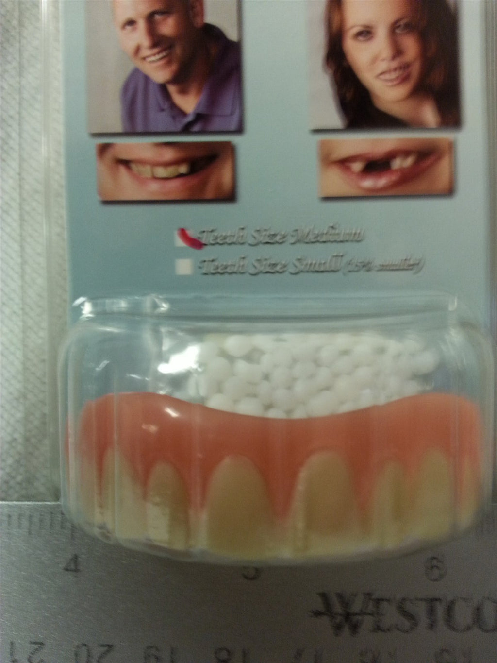 Medium Top Fake Teeth Set - Realistic Cosmetic Smile Makeover