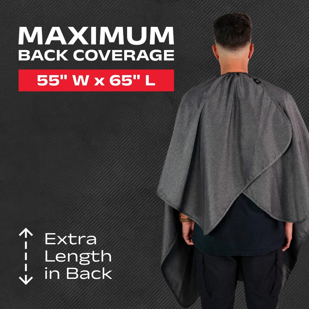 Professional Haircut Cape for Men - Water-Resistant, Static-Reducing Cover