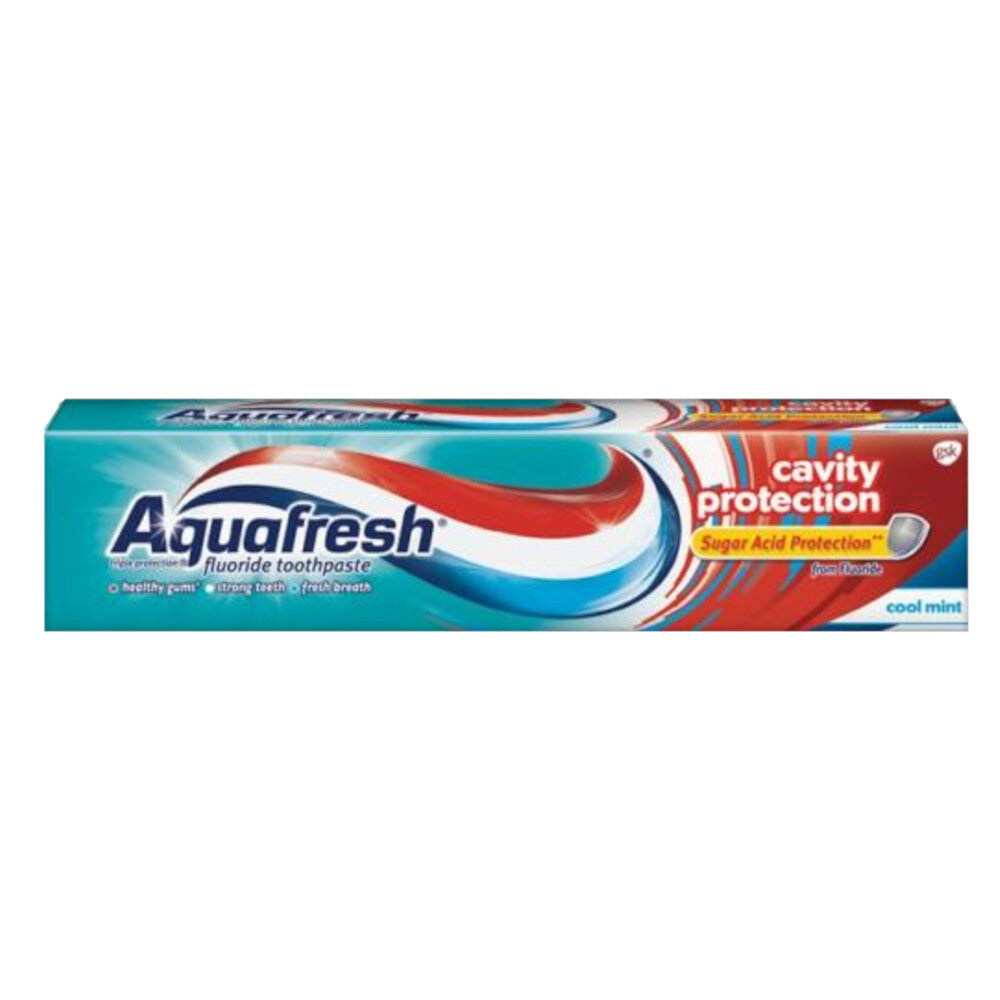 AquaFresh Cool Mint Fluoride Toothpaste 6 Pack - Cavity Protection 5.6 Oz
