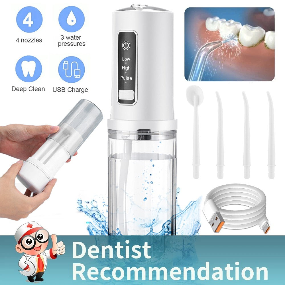 Cordless Water Flosser Dental Oral Irrigator Travel Teeth Cleaner 230ML