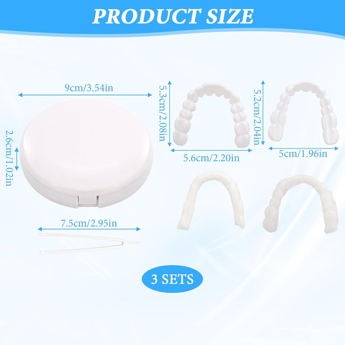 Snap-On Veneers for Men and Women - Natural Look Teeth Enhancer, Portable & Easy to Use