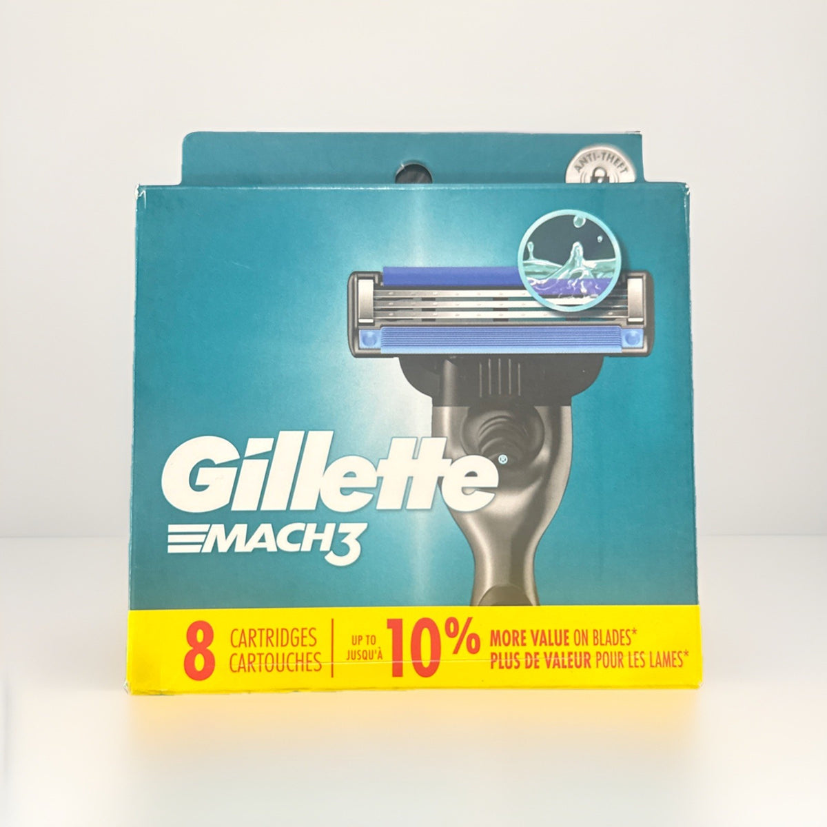 Gillette Mach3 Men's Razor Blade Refills - 3-Blade Technology, 8 Count