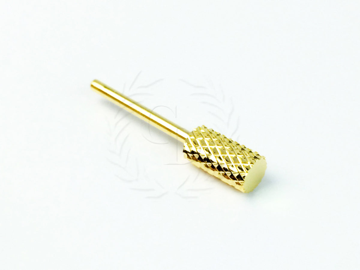 Nail Drill Bit Carbide 3/32 Gold Coarse for Electric Nail File - Professional Quality