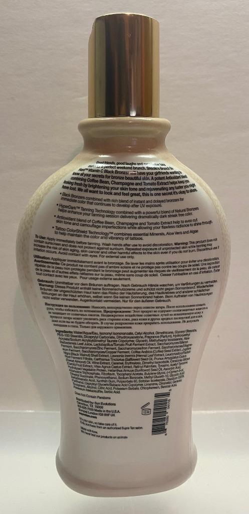 Black Bronzer Tanning Lotion - Indoor Tanning Bed & Sunless Formula