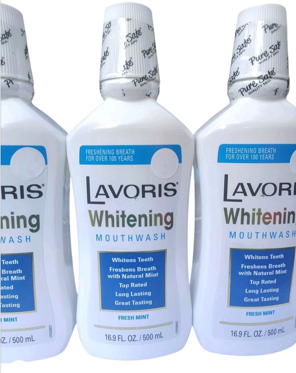 Whitening Mouthwash with Fresh Mint Flavor - 16.9oz, 3 Bottles
