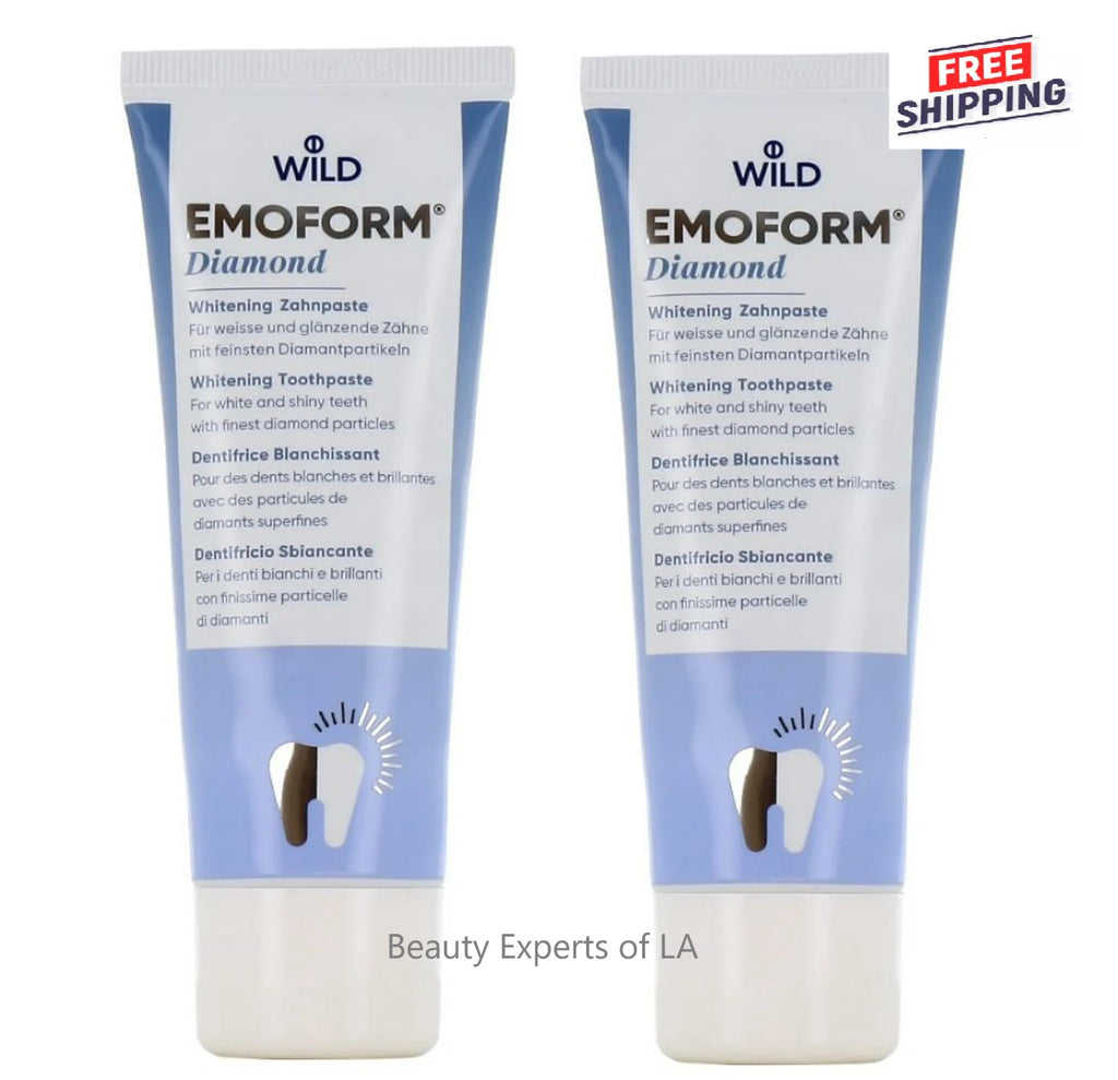 Whitening Toothpaste with Fluoride 2 Pack - Gentle Enamel Care, Sensitive Teeth