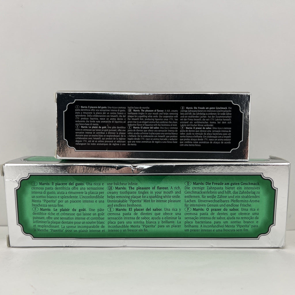Marvis Strong Mint Toothpaste 3.8oz + Amarelli Licorice Travel Size Set