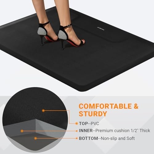 Anti-Fatigue Salon Floor Mat 3ft x 4ft for Hair Stylists & Barbers
