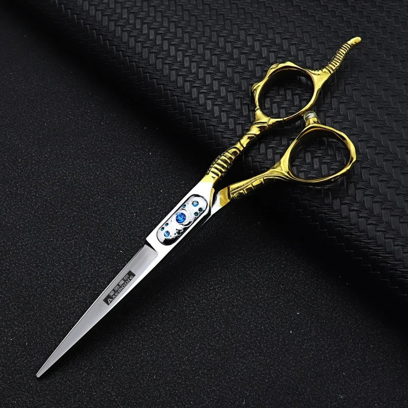 Professional Hairdressing Scissors Set 6 Inch Hair Cutting Shears 9CR13 Steel