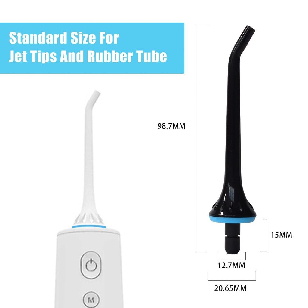 Water Flosser Replacement Tips Black for Nicwell, Oralfree, COSLUS, Mospro, Zerhunt