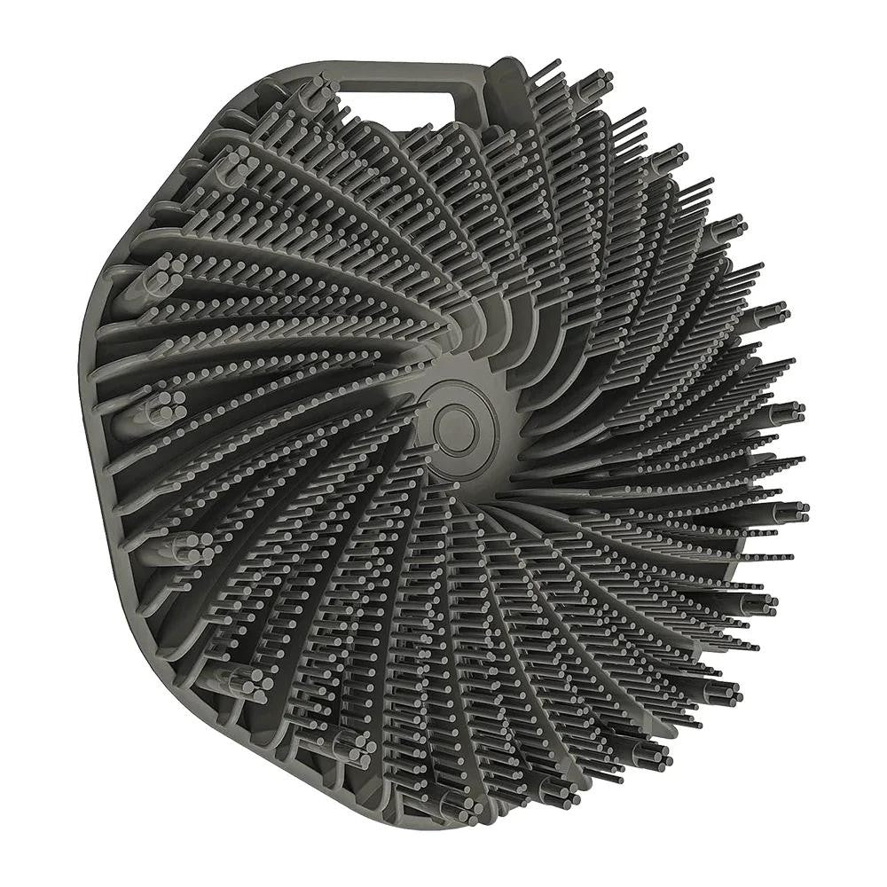 Silicone Back Shower Brush with Handle - Soft Exfoliating Body Scrubber
